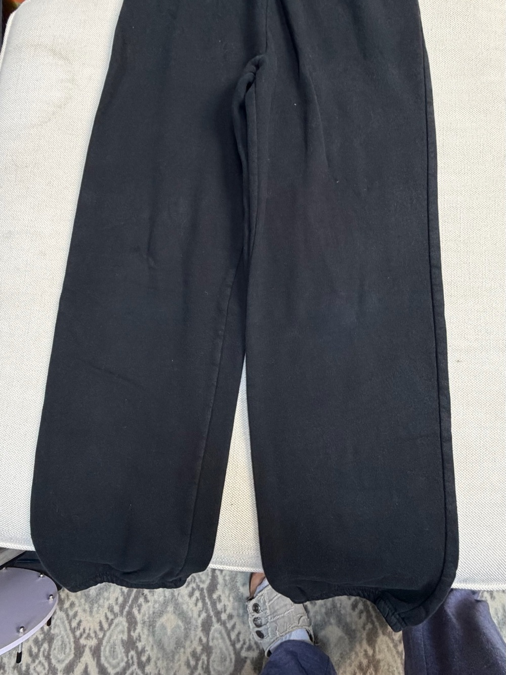 Circo Black Sweatpants with Elastic Cuffs